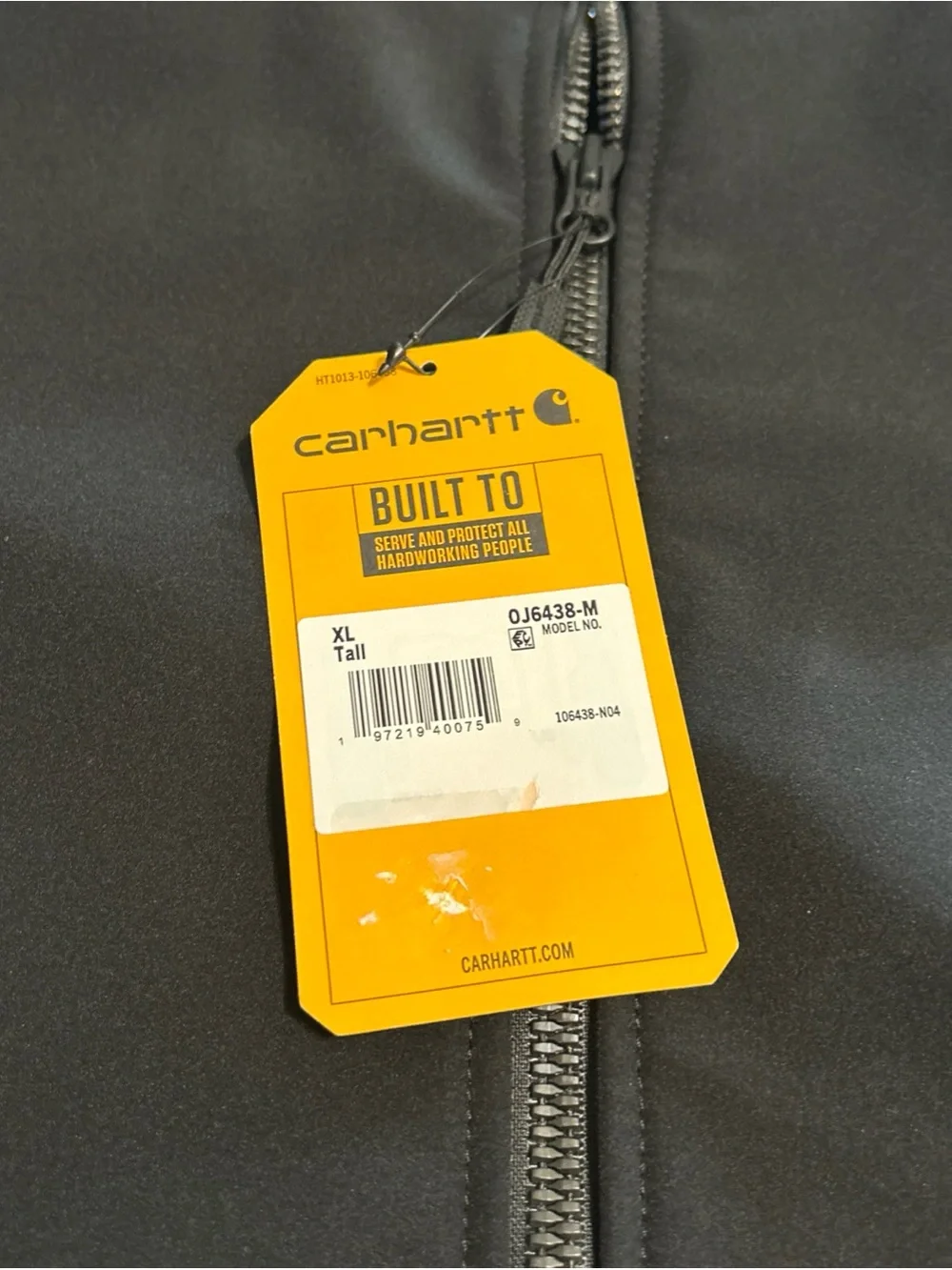 Carhartt Men's Galesburg Softshell Jacket, Black, X-Large Tall Relaxed Fit